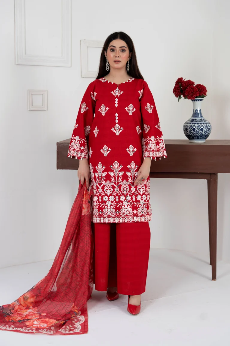 Khaddar Manaar Elegance Set (3-Piece)