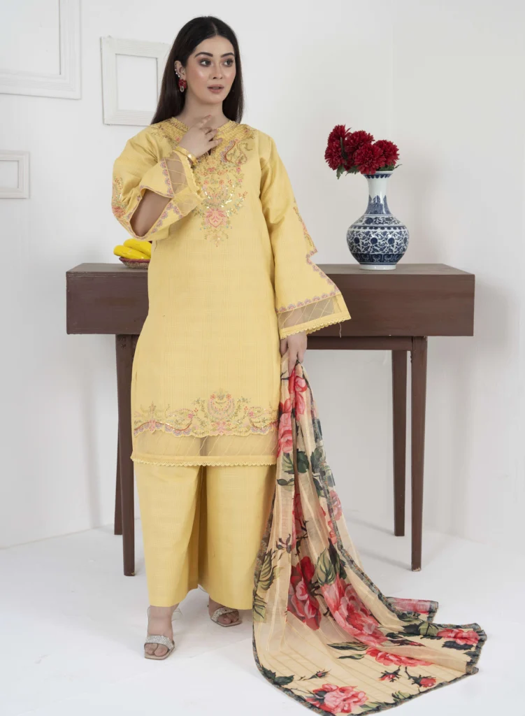 Velvet-Khaddar Elegance Set