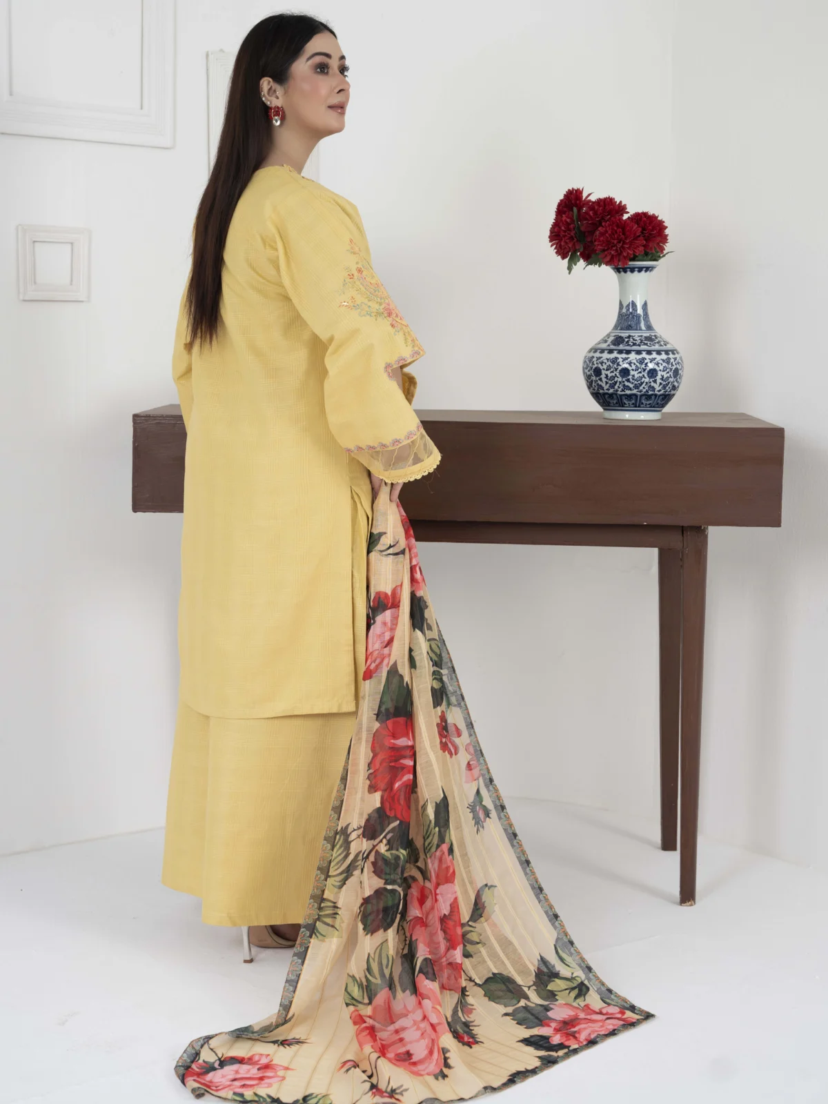 Velvet-Khaddar Elegance Set