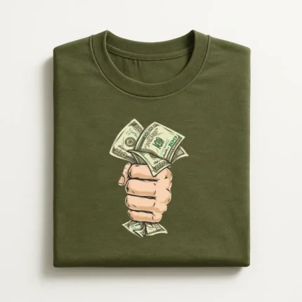 Money In Hand Graphic T-Shirt